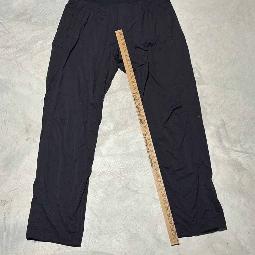 Lululemon Pants Men's XL Dance Studio Lined Black Technical Stretch Zip Pocket - Picture 6 of 11